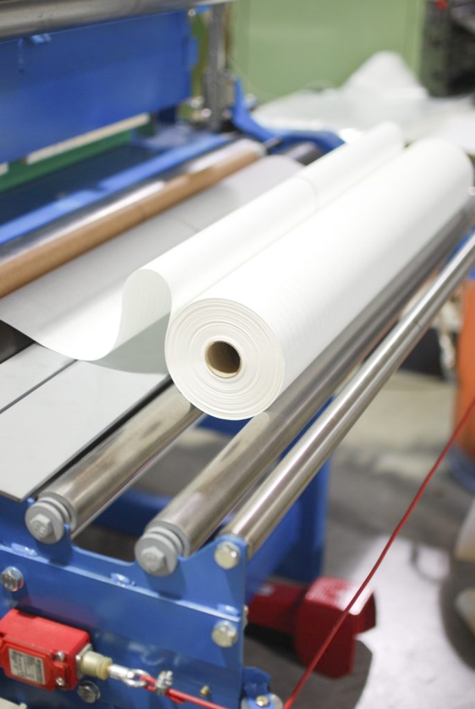 Paper roll in production