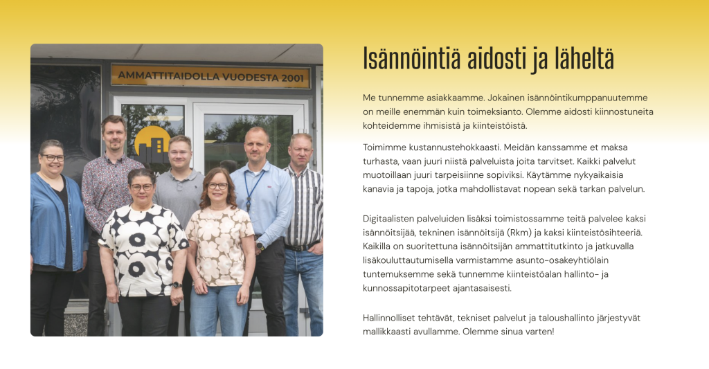 Ovikotiin.com – Isännöintipalvelua, huoltopalvelua ja kiinteistönvälitystä yhdestä osoitteesta