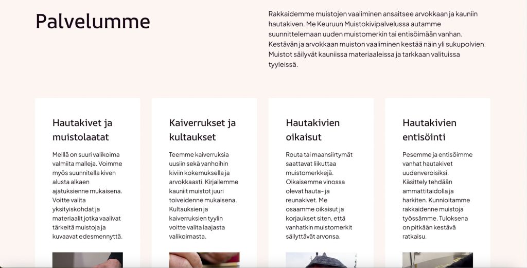 Uudet verkkosivut Keuruu